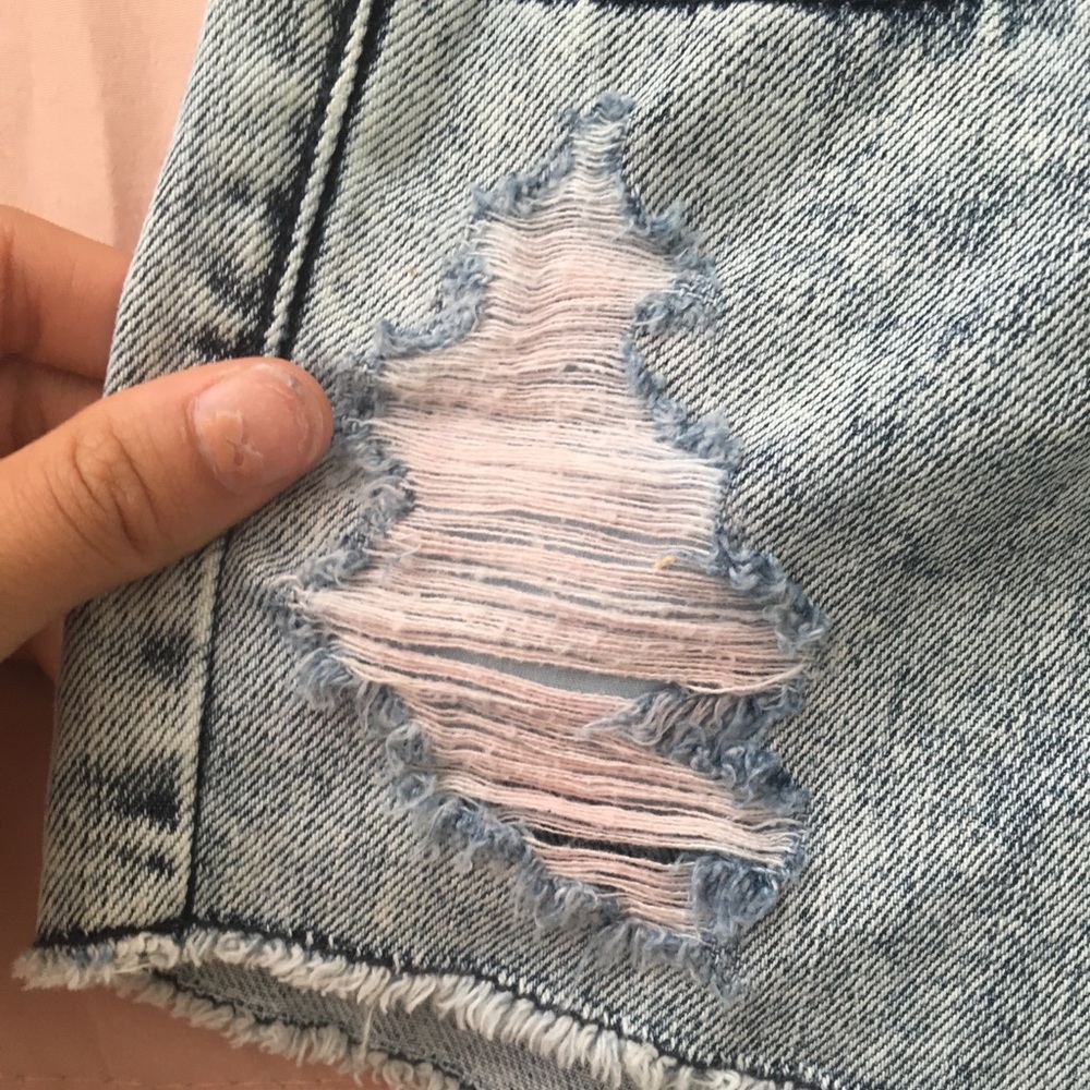 NWOT Hot Topic Ripped High Rise Shorts - Picture 5 of 7
